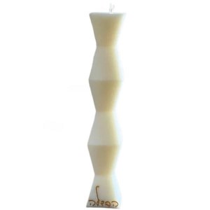Picture of Tall Havdallah Candle Stackable Design Gold 11"